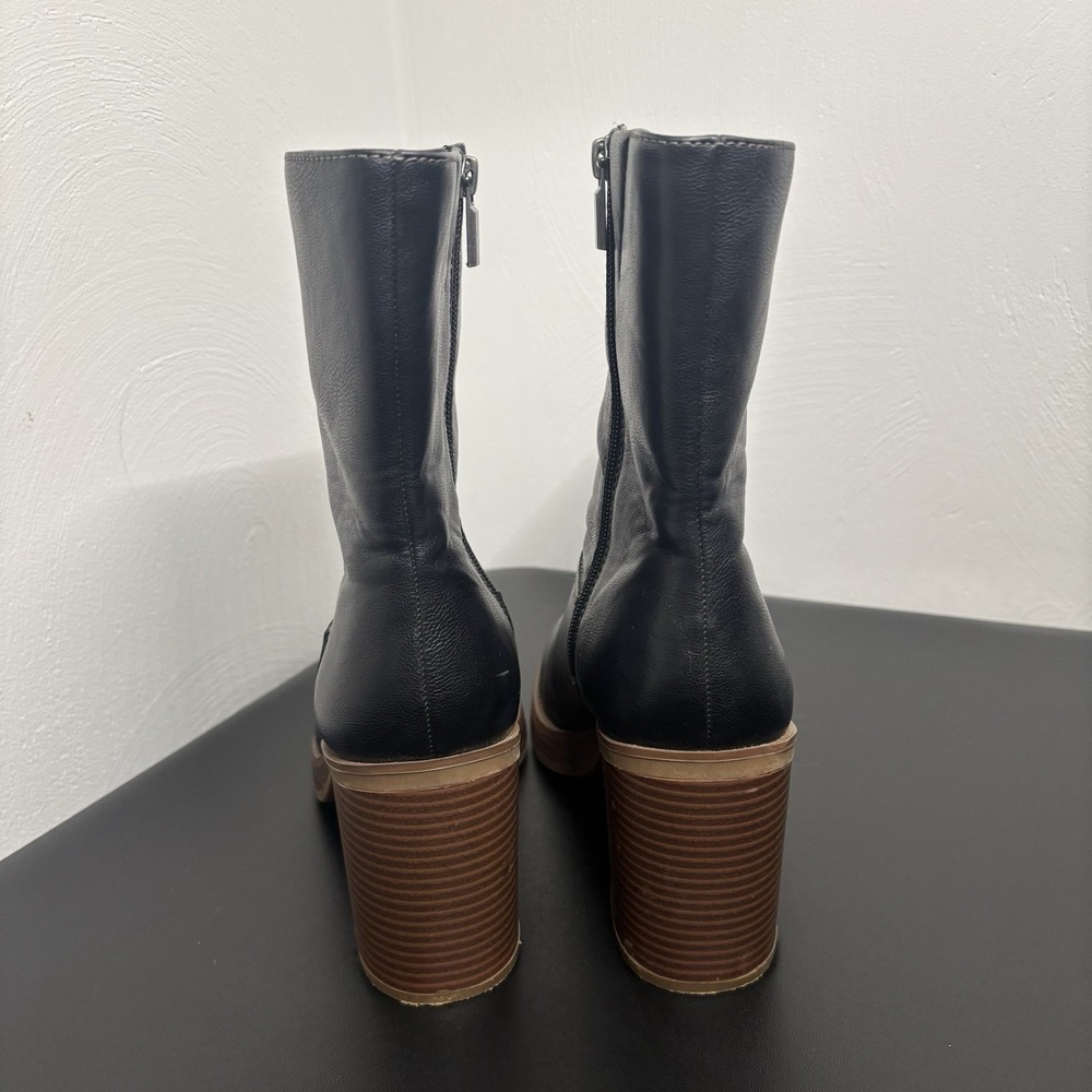 Sun‎ Stone Women's Size 8M Aimee Tall Zip Up Knee Medium Boots Shoes Chunky - Picture 5 of 12
